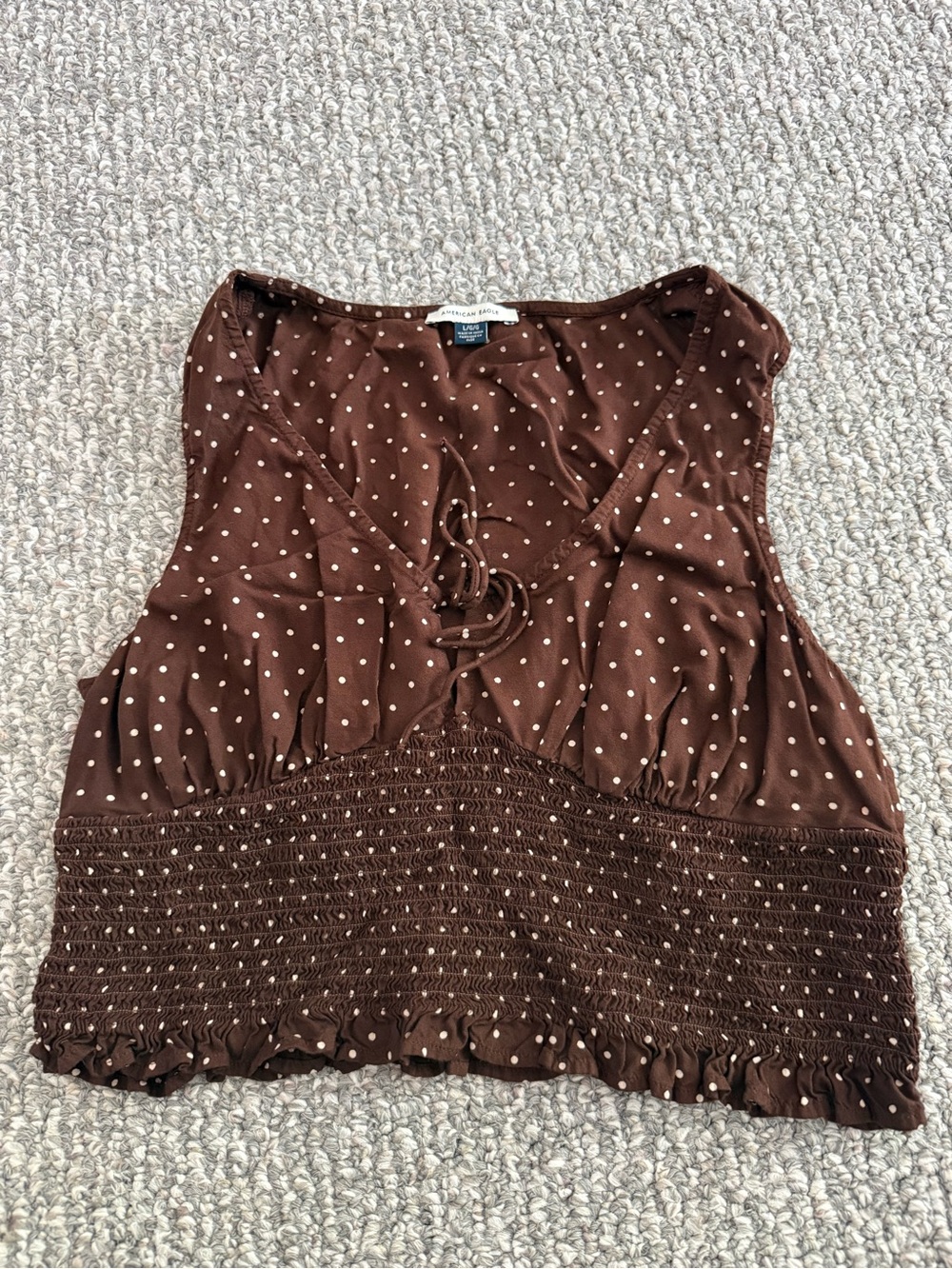 American Eagle Polka Dot Top